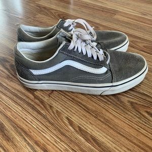 Gray old school vans womens 8, mens 6.5